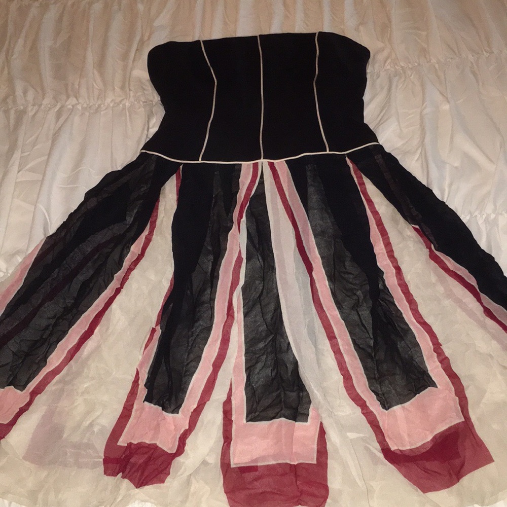 BCBG MAX AZRIA strapless dress corset like top